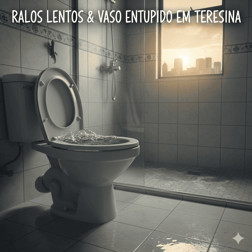 Ralos Lentos e Vaso Entupido em Teresina: Quando Culpar a Fossa Cheia?